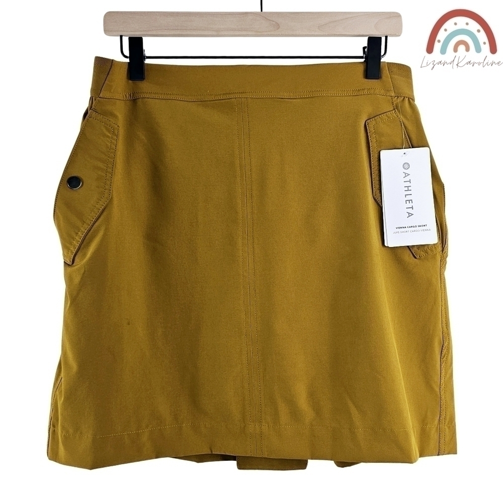 New! Athleta Vienna Cargo Sporty Athletic Skirt Skort